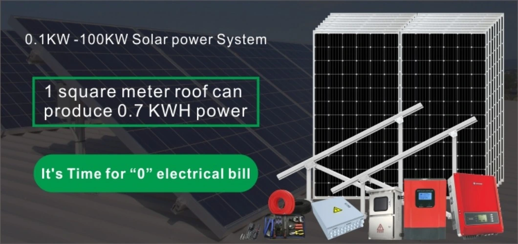 1kw 5 Kw off Grid Hybrid Home PV Inverter Battery Bank Product Energy Solar Panel Solar Power System