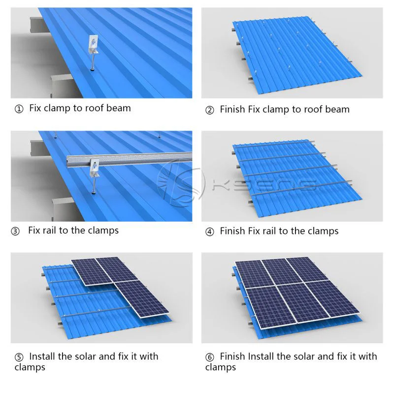 5kw 10kw Solar Energy System Tin Roof Solar Mounting System for Home Commercial Application