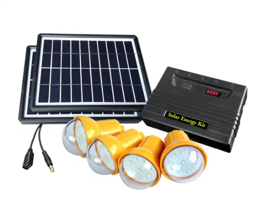 5W/10W Solar Panel Kits with 3 PC Bulbs and Mobile Charger for Household Lighting in off